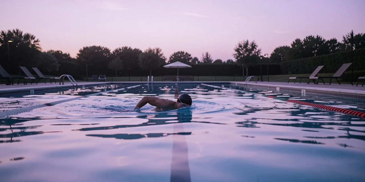 Nage en piscine