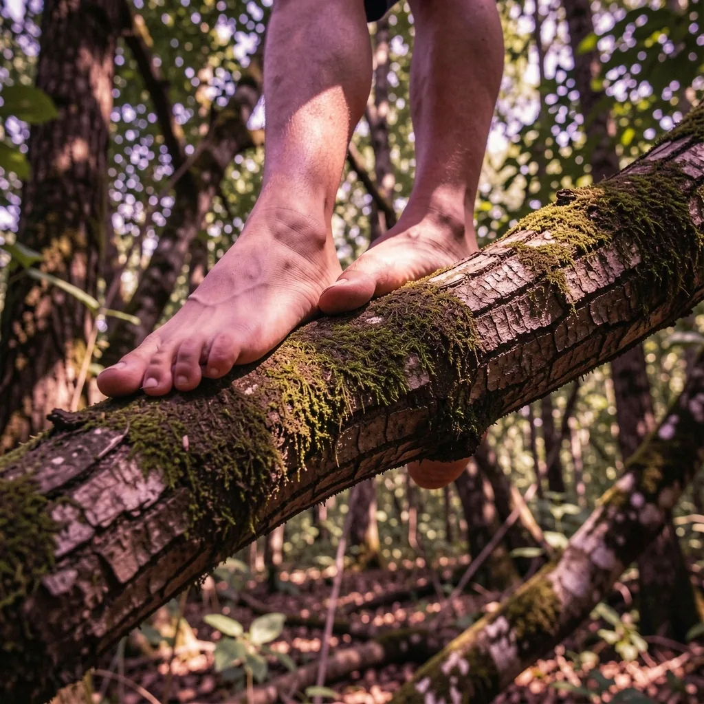 Prise naturelle sur branche d'arbre